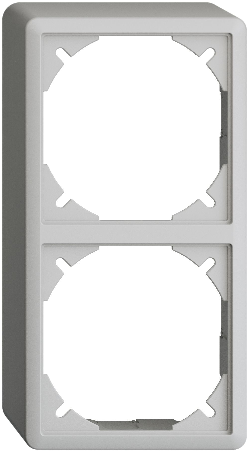 Kappe EDIZIOdue 54mm I-I hellgrau für Kombination vertikal/horizontal