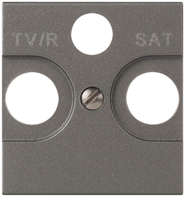 Frontplatte MOS TV/FM/SAT magnesium 2 Module