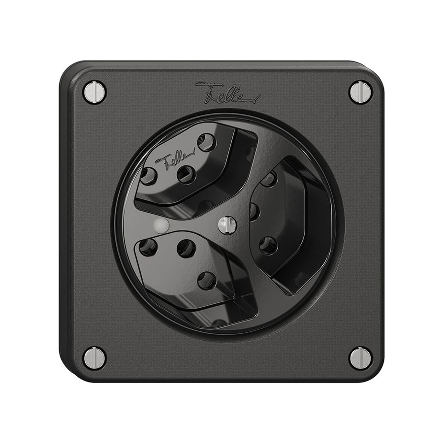 Prise NEVO, 3×T13, a.LED, noir