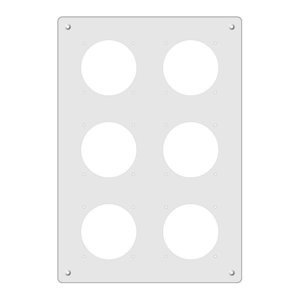 Plaque de montage FH 3×2 GV