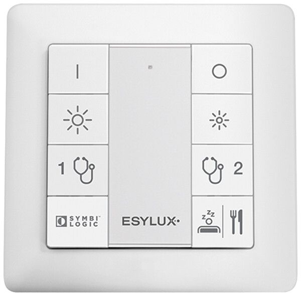 Poussoir ENC ESYLUX DALI, 8 fois, pour scènes lumière de chambre patient