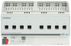 Actionneur-commutateur AMD Siemens KNX 8 fois 230VAC 16/20AX charge C