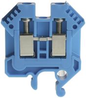 Durchgangs-Reihenklemme Woertz 0.5…6mm² 41A 1000V Schraubansch.2×1 G-Schiene bl