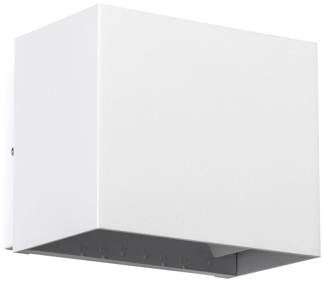 Lampada a muro LED DOTLUX BEAMO IP65 120×97×100mm 10W 3000K 15…120° bianco