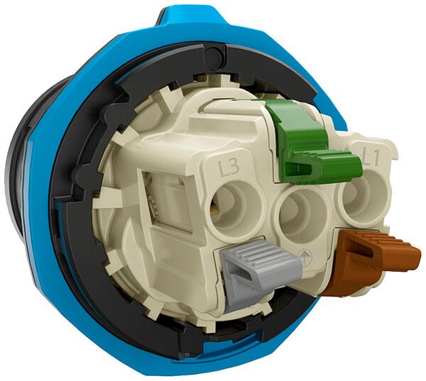 Prise CEE AP NEO 3P 16A 200…250V 6h bleu IP54 borne sans vis