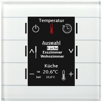 UP-Bediengerät KNX MDT BE-GBZW.01 6T Display Glas weiss