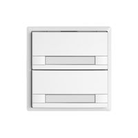 KNX-Taster RGB EDIZIO.liv SNAPFIX® Temperaturfüh.o.LED Pap.2×T 2-Tbed.ws