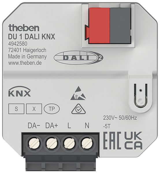 EB-Dimmaktor KNX Theben DU 1, DALI-2, 1 Kanal