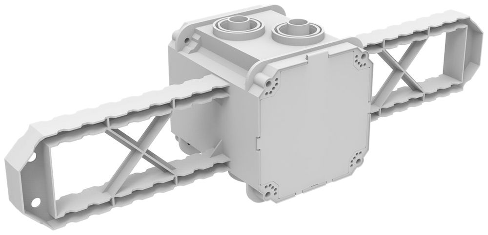 UP-Einlasskasten Spotbox UP1, 1×1, Flügeldose, grau