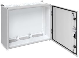 Wandschrank Hager univers mit Volltür SK II IP55 650×800×275mm RAL 7035