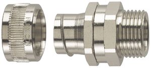 Raccordo per tubo flessibile Plica FU16-M16-S Ø16mm/M16×1.5mm ottone nich. IP40