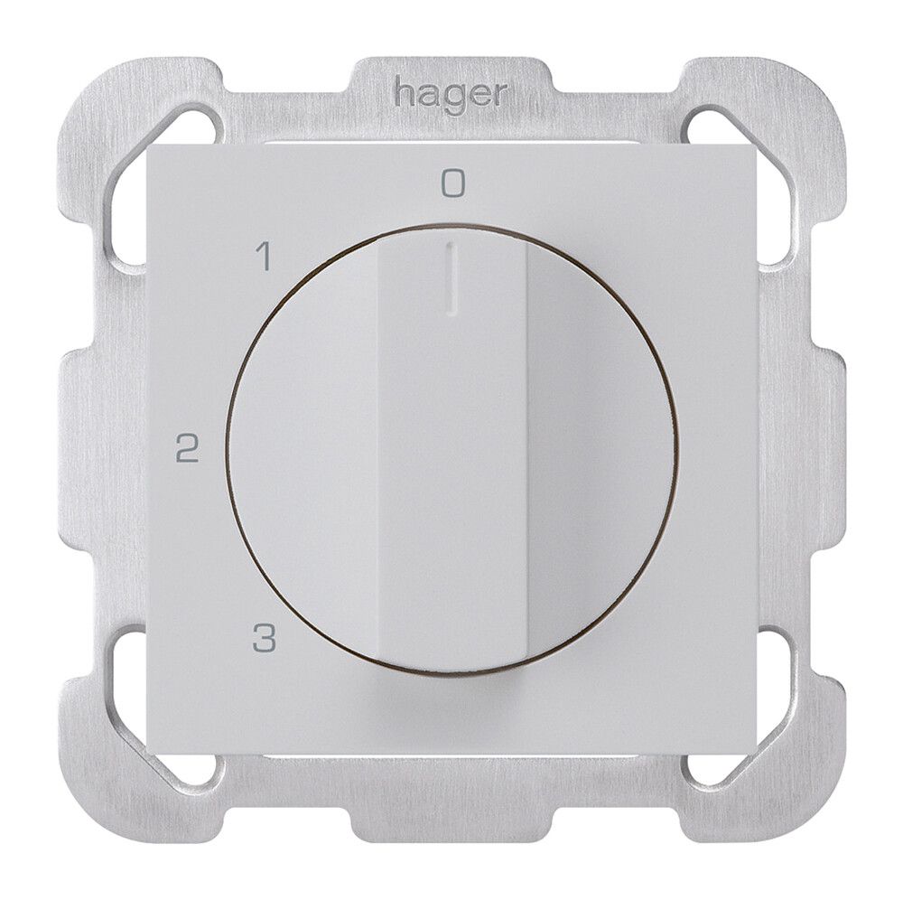 Interrupteur rotatif ENC kallysto 5/1L gris clair avec plaque de fixation