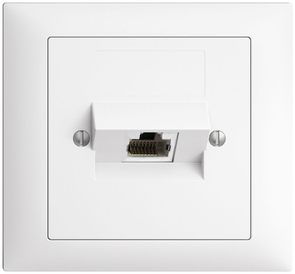EB-Dose 1×RJ45/s 8P ITplus EDIZIOdue weiss