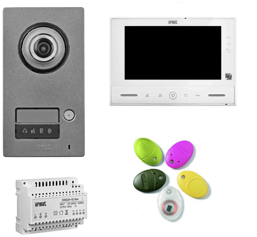 Kit interphone portier audio/vidéo Urmet Villa 1723/71