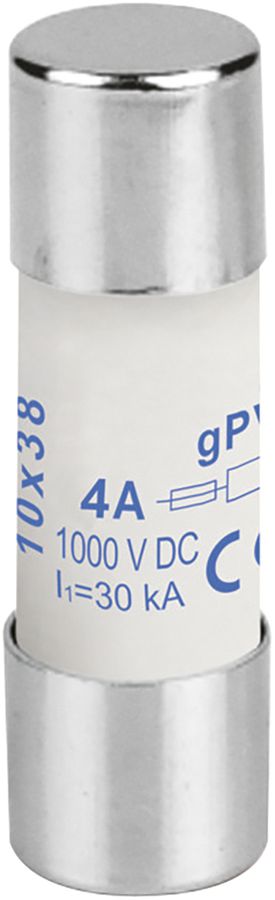 PV-Apparatesicherung Weidmüller, 4A gPV 1000VDC, Keramik, 10×38mm