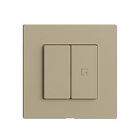 Abdeckset zu Druckschalter 1K Szene/2T Edue Wiser sand