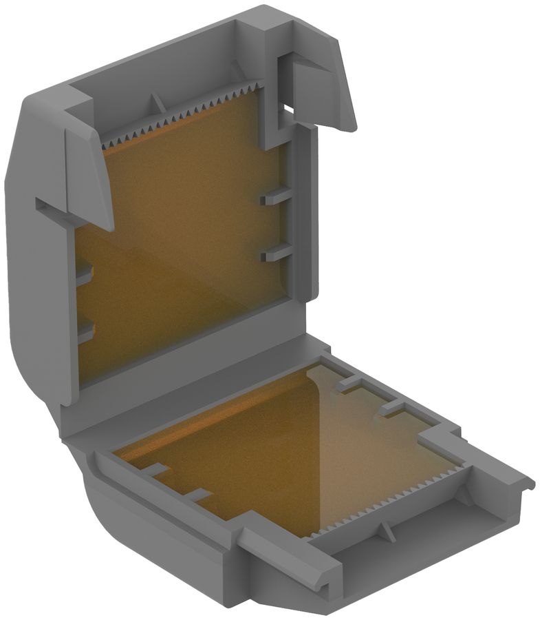 Manicotto di giunzione WAGO Contact Gelbox Gr.1 40.1×21.3×38mm grigio IPX8