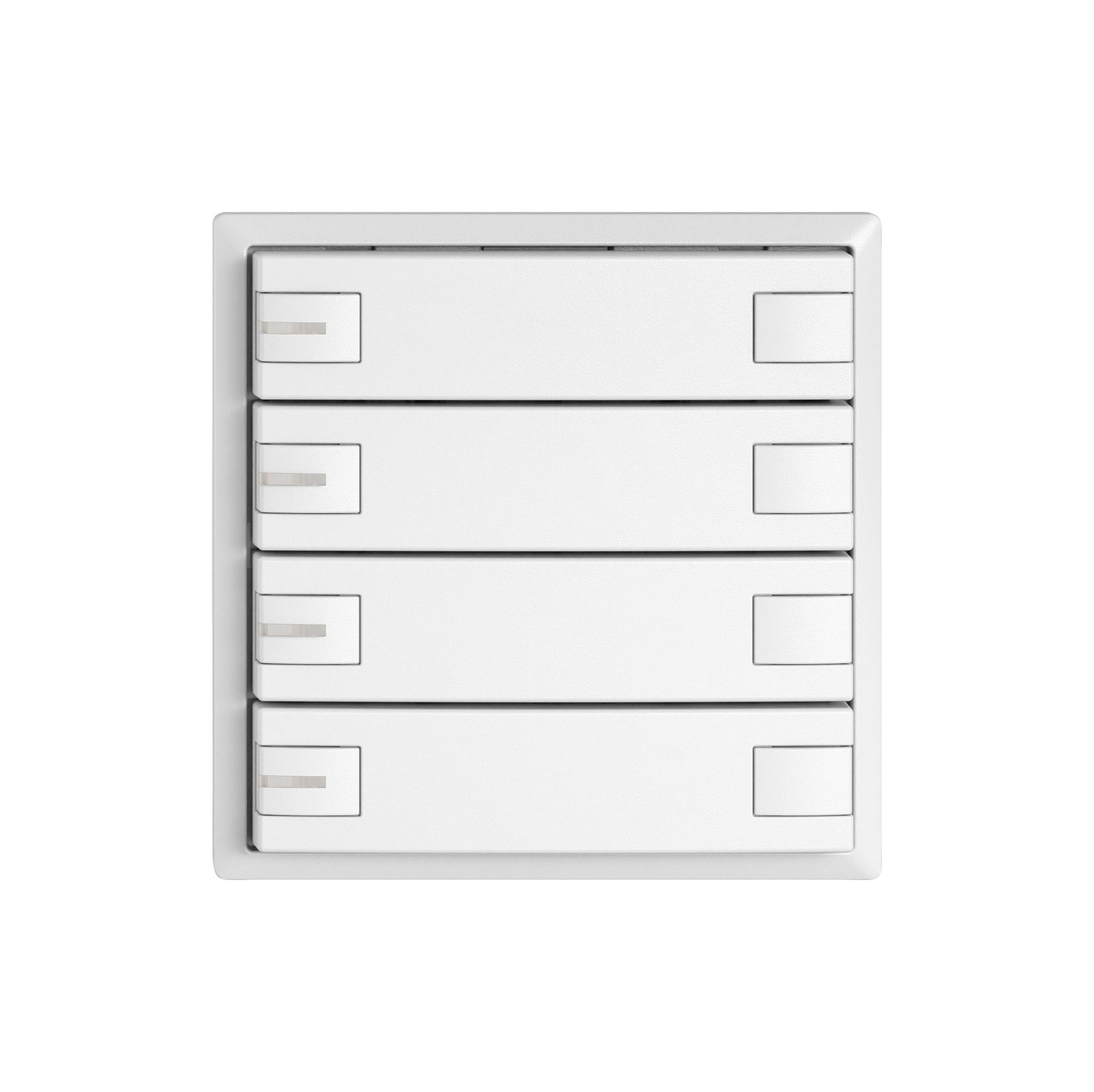 Universaltaster EDIZIO.liv UNI SNAPFIX® m.LED RGB 4× 2-Tbed.ws