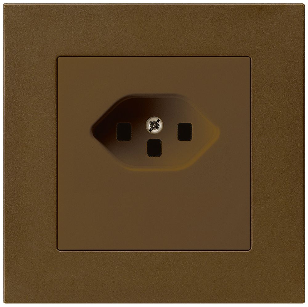 UP-Steckdose kallysto.pro T23 braun Schraubklemme