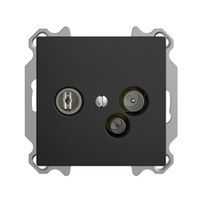 Prise d'antenne ENC TV-R-données DD04 5…65MHz EDIZIOdue noir