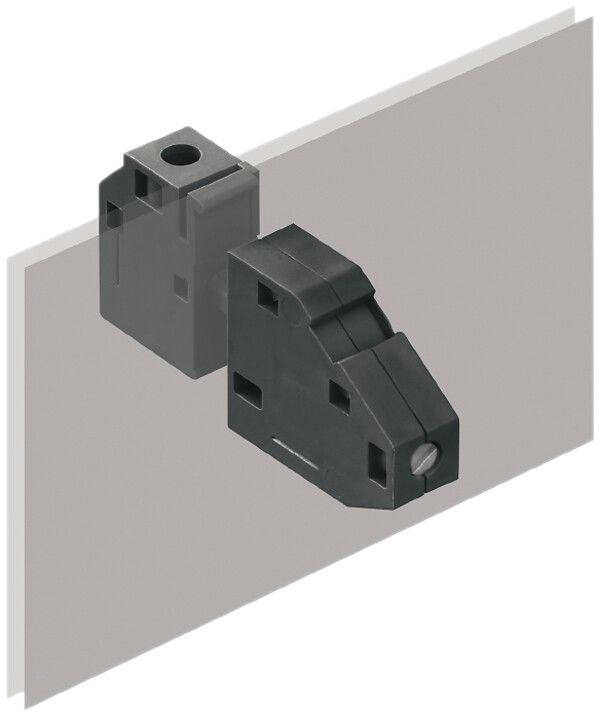Morsetto di passante Weidmüller WGKV 4mm² connessione a vite nero