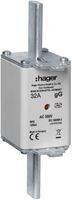 Fusible HPC Hager DIN2c 500VAC 32A gG/gL avertisseur double antirouille