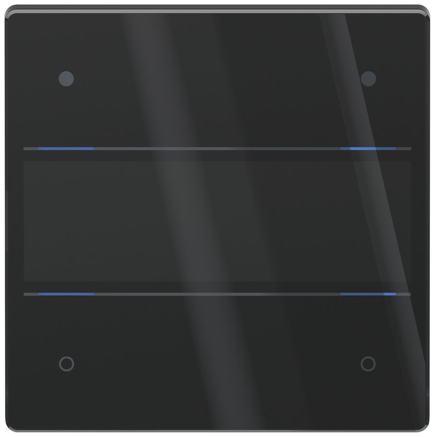 UP-Tastsensor KNX Theben iON 104 G LED Mit Beschriftungsfeld schwarz