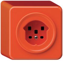 AP-Steckdose origin 1×Typ 25 16A 230V 88×88×54mm orange