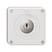 Contact pivotant NUPU NEVO, avec serrure&2 clés, KS, 0 <- 1, blanc