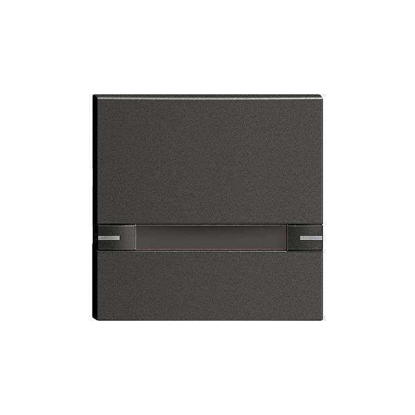 Touche 1/1 KNX/électron.a.LED+ pap.EDIZIOdue commande 2×1 noir