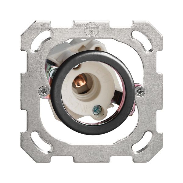 UP-Signallampe 7W E14 schwarz, ohne Schraublinse gewölbt