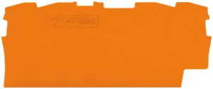 Abschlusswand WAGO TopJob-S orange 4P zu Serie 2002