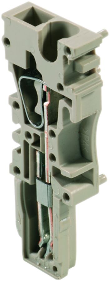 Fiche Weidmüller ZP 2.5/1AN ZA O.RA a.ergot connexion à ressort 2.5mm² 1L beige