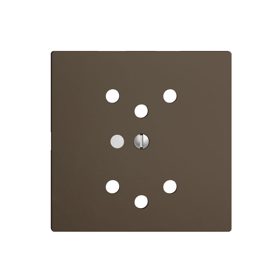 Frontset coffee 60×60mm 2×T12 EDIZIOdue mit Linse