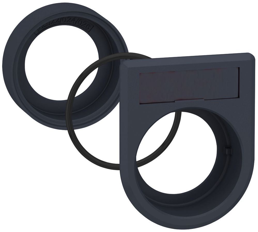 Montagekit Harmony für Wahl-/Leuchtdruckschalter flach, Bezeichnungschild 1×