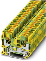 Schutzleiterklemme 0.5…10mm² Push-in-Anschluss grün/gelb PT 6-PE