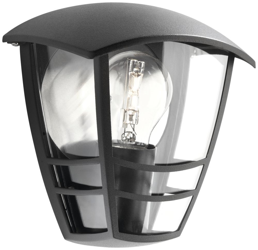 Wandleuchte Creek 60W E27 IP44 schwarz