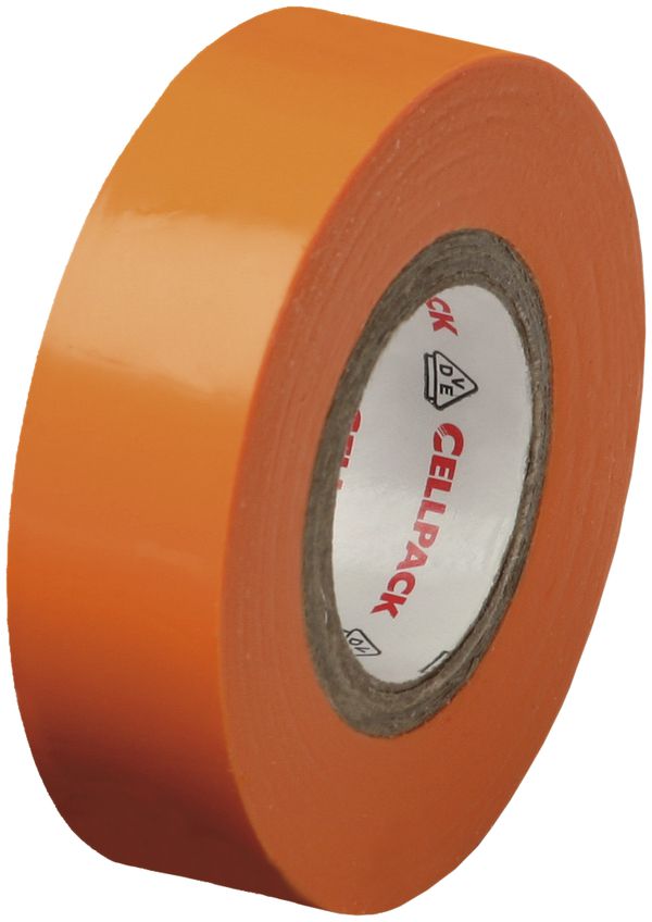 Isolierband Cellpack 128 15mm×10m orange