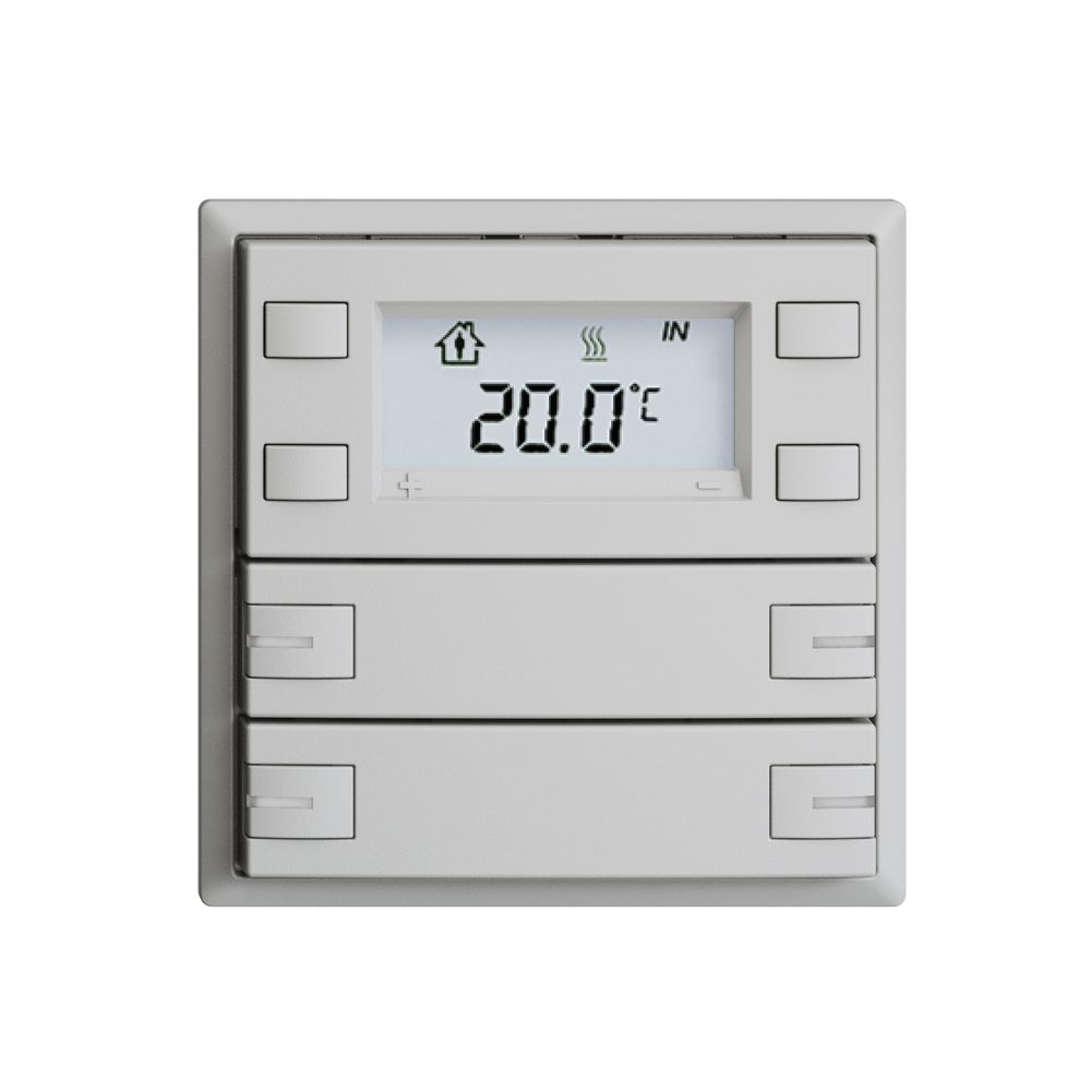 UP-RTH-Taster KNX 4-fach EDIZIOdue F hellgrau, mit LED RGB