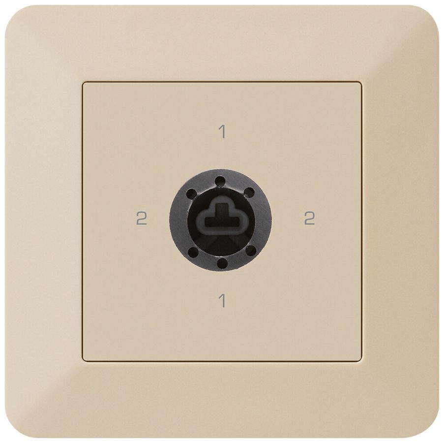 UP-Drehschalter kallysto.trend 3/1L beige für Sicherheitsschloss ohne Zylinder