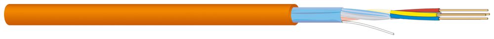 Kabel T+T FE180/E30-E90 4×2×0.8mm + 1×0.8mm orange