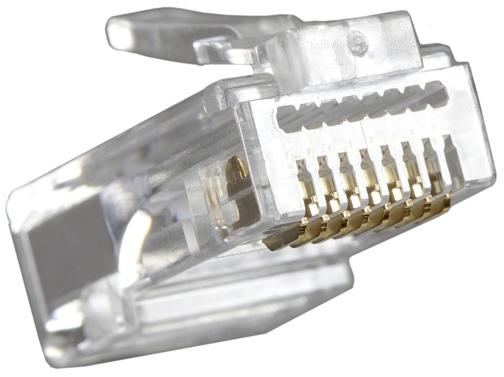 Fiche à sertir RJ45 FANTON cat.5e non blindé dorés 100×RJ45 en sachet