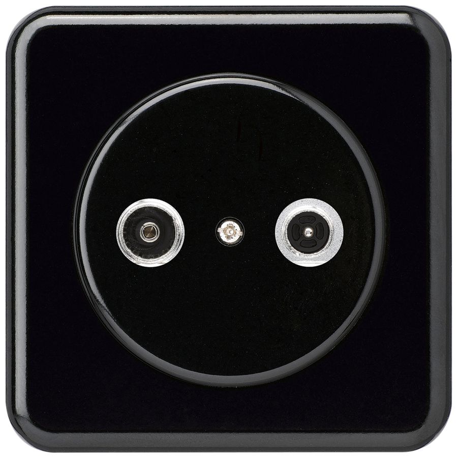 UP-Antennendose basico TV-R Bauart C 10.5dB 2GHz schwarz