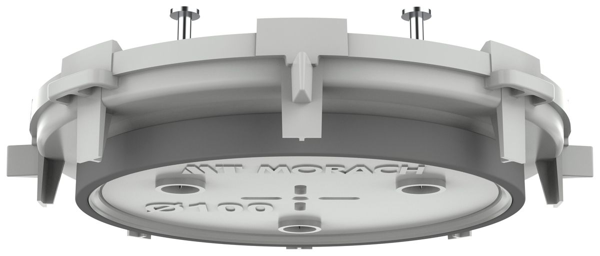 Elemento frontale LIGHT-BOX Ø100mm calcestruzzo vista TFI 850°C grigio