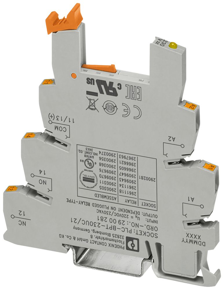 Base relè PX PLC-BPT-230UC/21 6.2mm