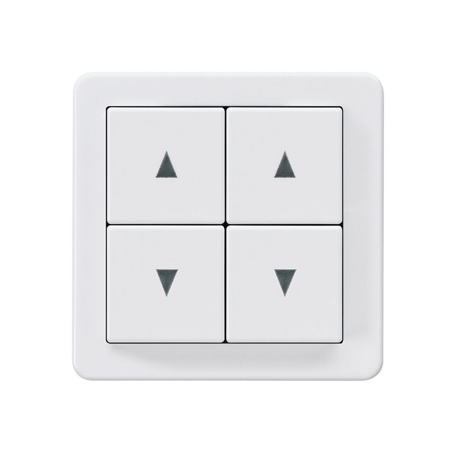 Interrupteur double pour store basico A blanc