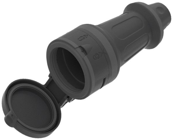 Prise mobile TH55 T23 MH, IP55, 16A 250V, pour câble Ø 6…14mm, no-an