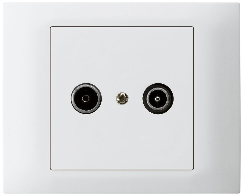 Prise de passage INC kallysto TV-R 23dB blanc