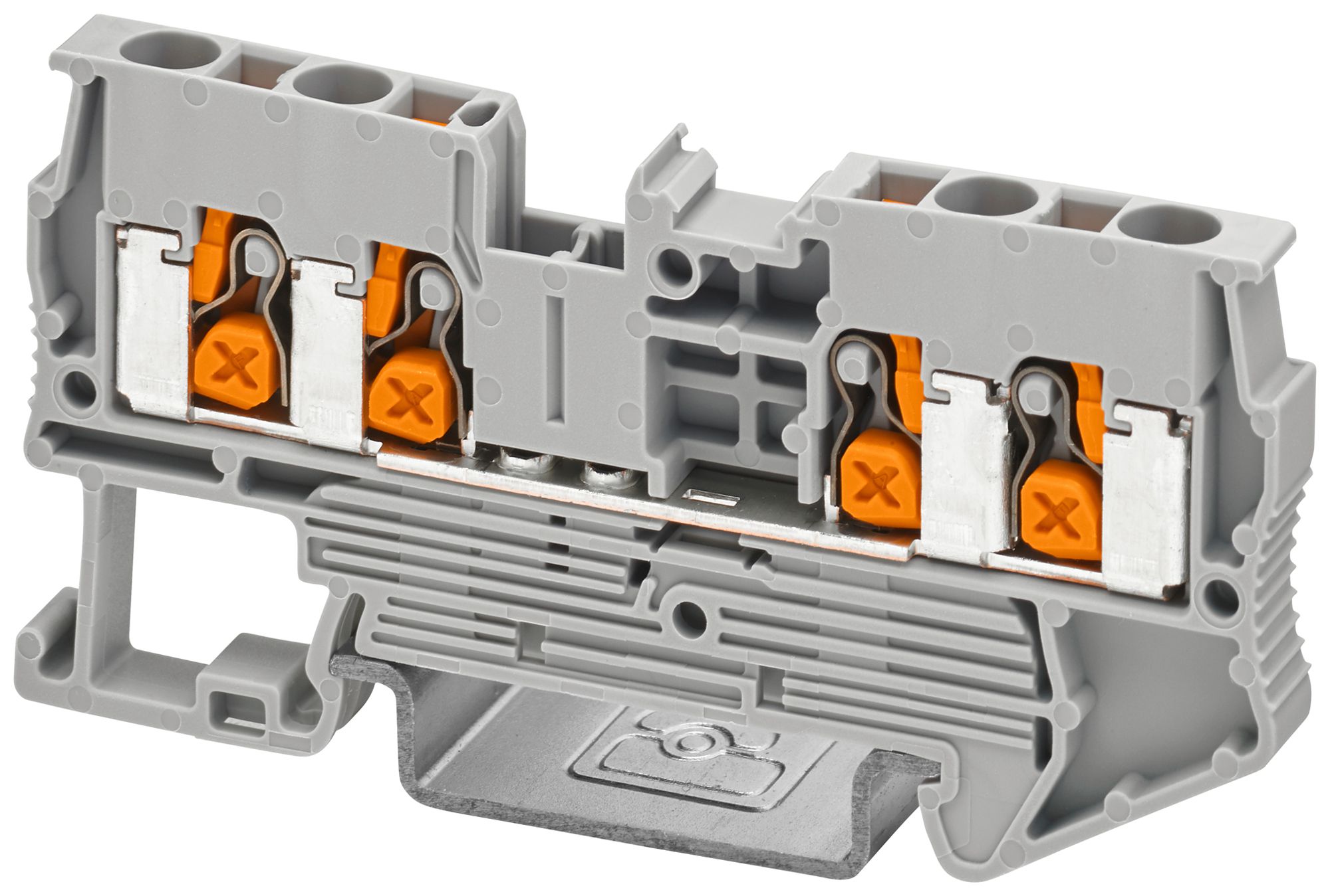 Borne de passage joignable PX XT 2,5-QUATTRO 4mm² 24A 800V 4×1 DIN35 gr