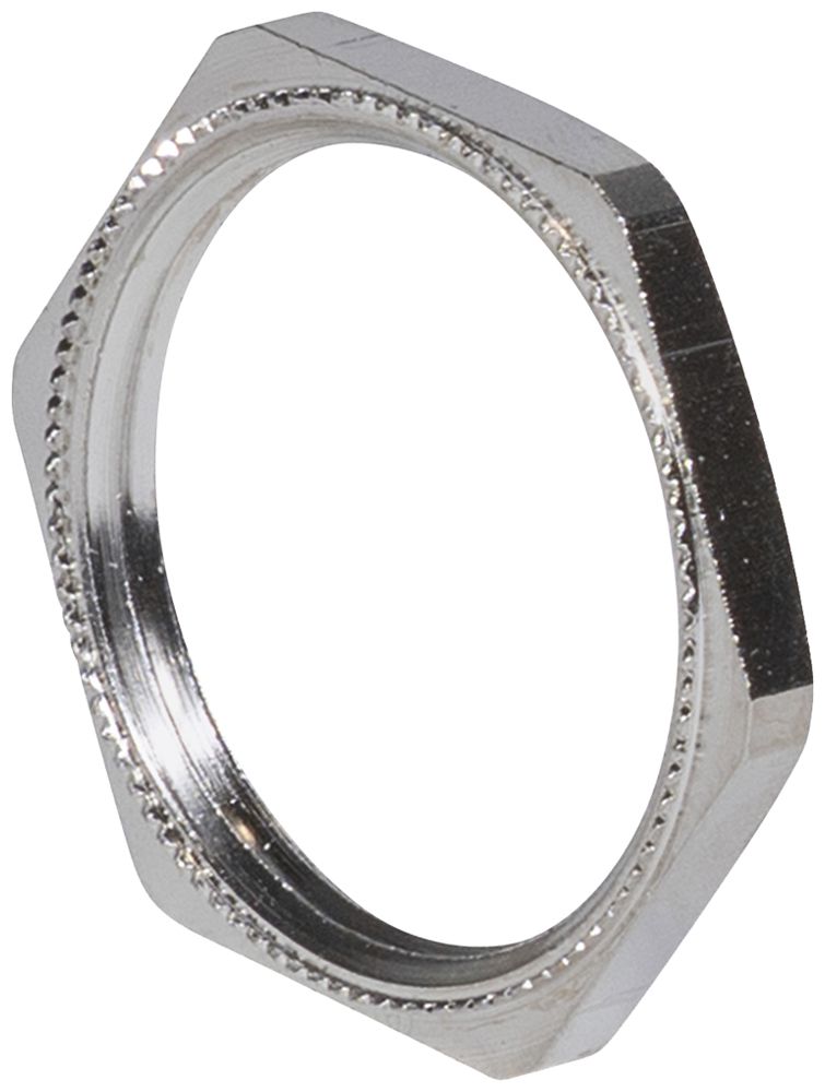 Gegenmutter Plica MS EMV, PG11 Messing vernickelt